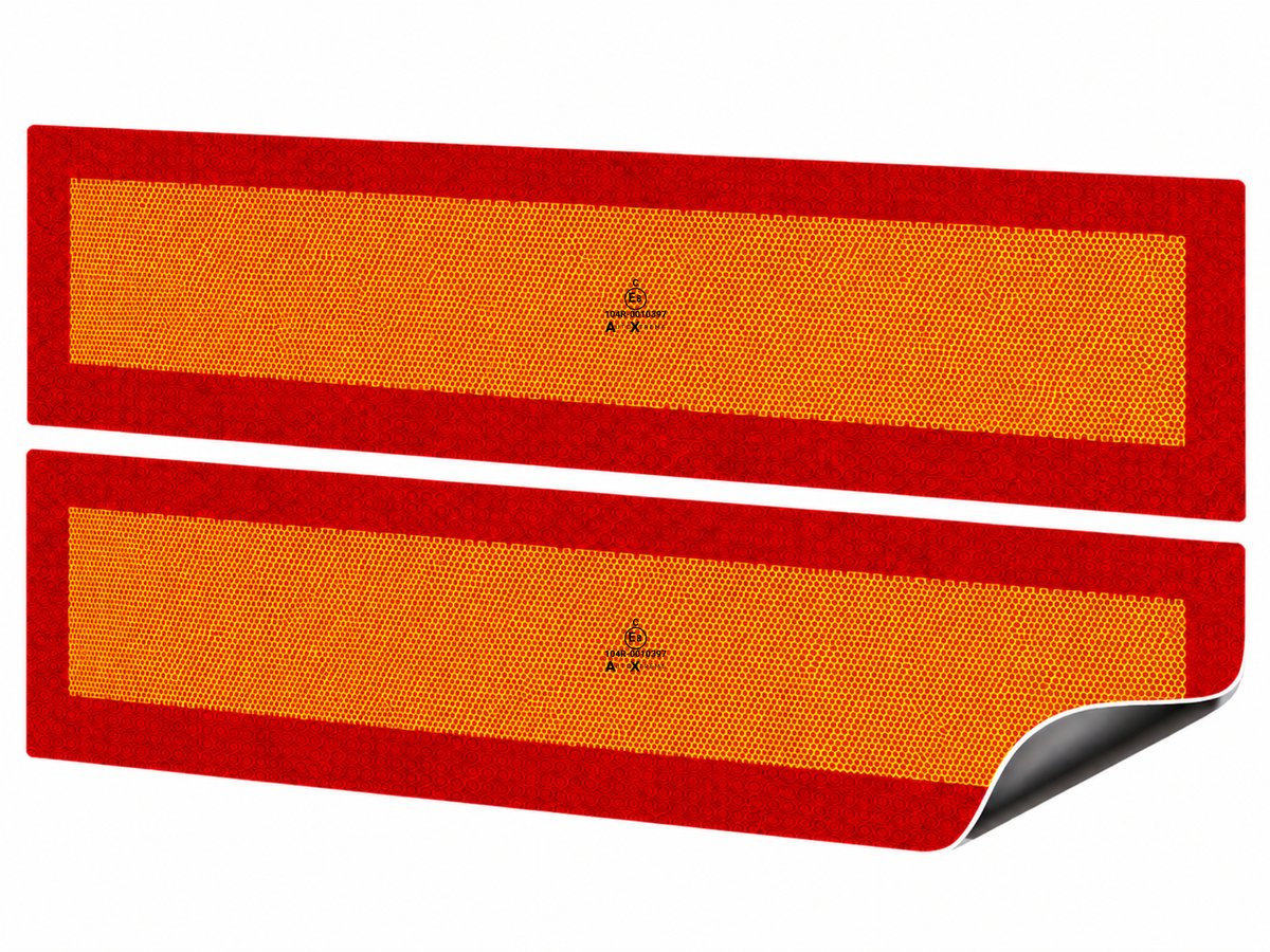 AutoXtreme ECE-70 Magneetmarkering – Set van 2 – 565x195mm – Gereedschapsloos – E8-gecertificeerd – Ideaal voor Spanje & Caravans