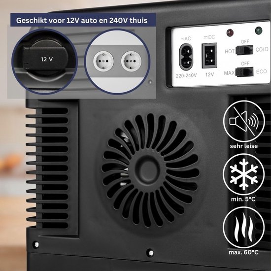 Mini-koelkast 15L met Koel- en Verwarmfunctie - Ideaal Voor Auto en Huis, Geruisloos En Draagbaar van Merkloos — afbeelding 2