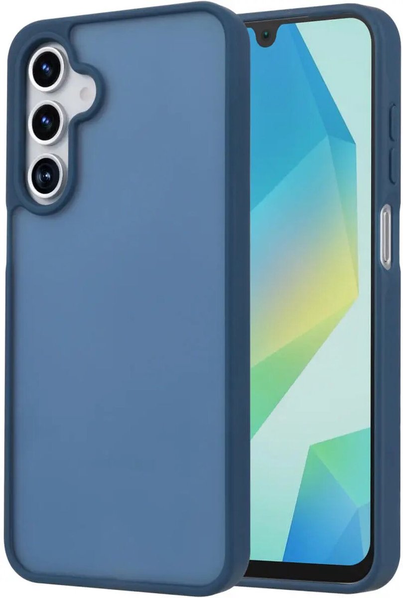 Hoesje Geschikt voor Samsung Galaxy A16 - Matte Back Cover - Blauw