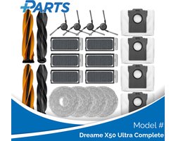 Dreame X50 Ultra Complete Onderhoudsset (Plus.Parts® alternatief voor RAK59)