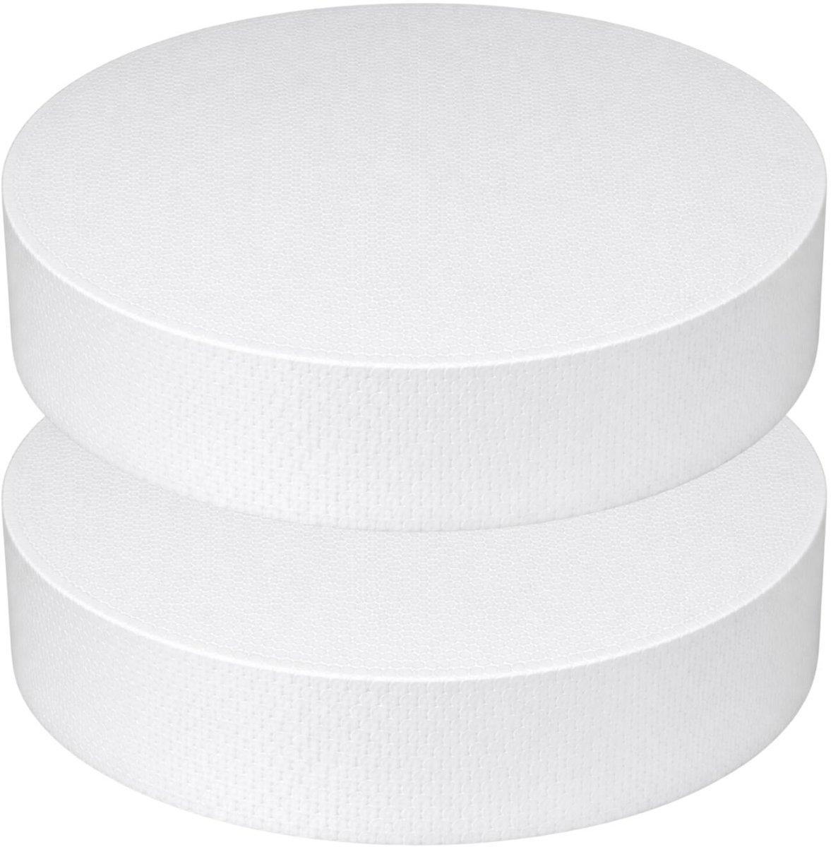 Piepschuim vormen cirkel - 2x - D35 x 4 cm -