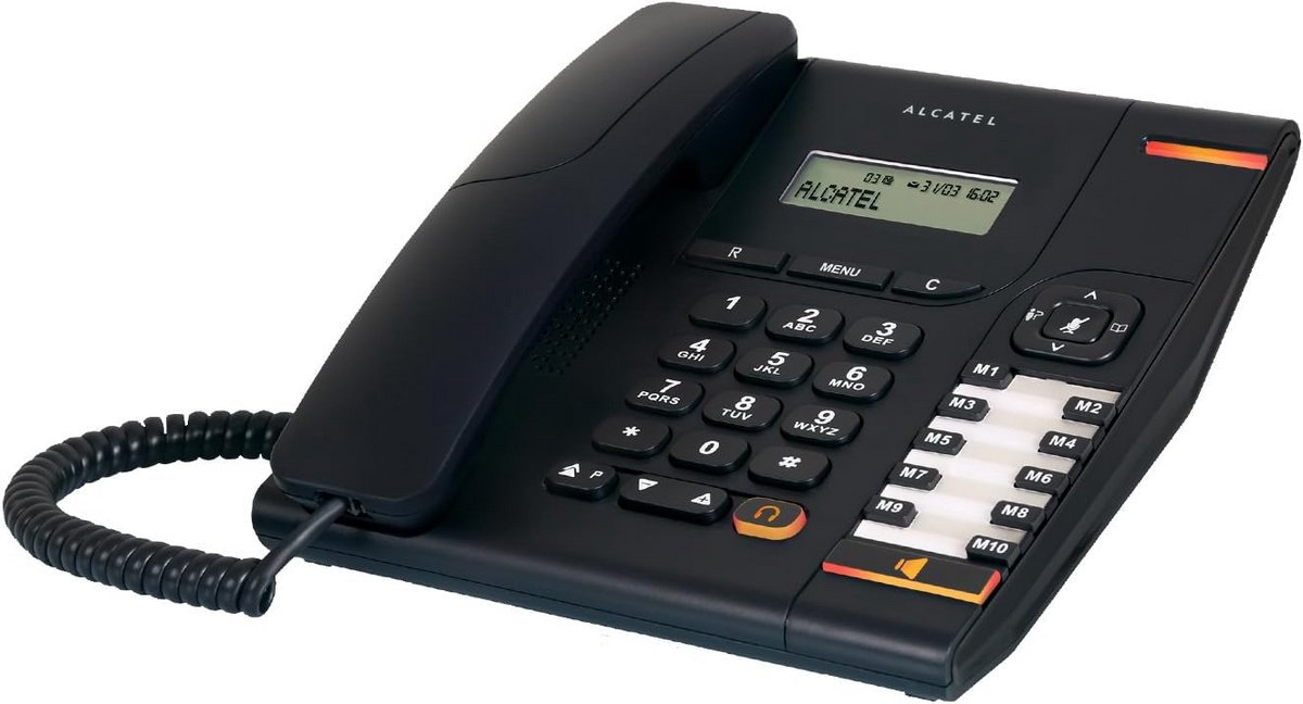 Vaste Telefoon - Bedrijfstelefoon - Thuisgebruik - Eenvoudig in gebruik - 28 Volt - Zwart