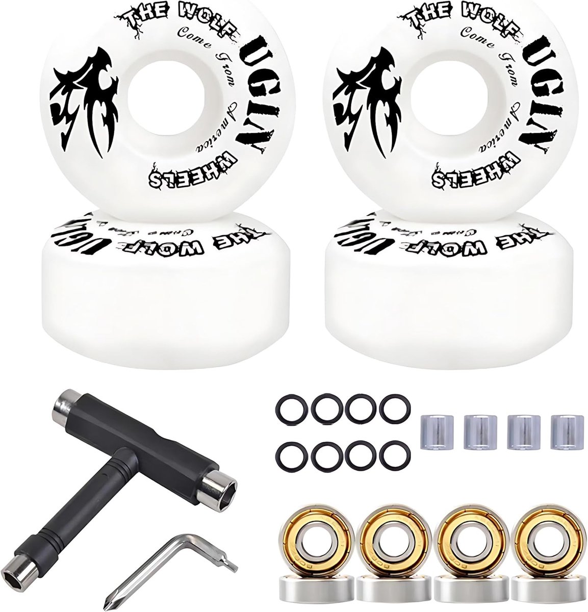 Skateboard Wielen Set Straat Wielen Straat Trucs Duurzaam Polyurethaan 52mm
