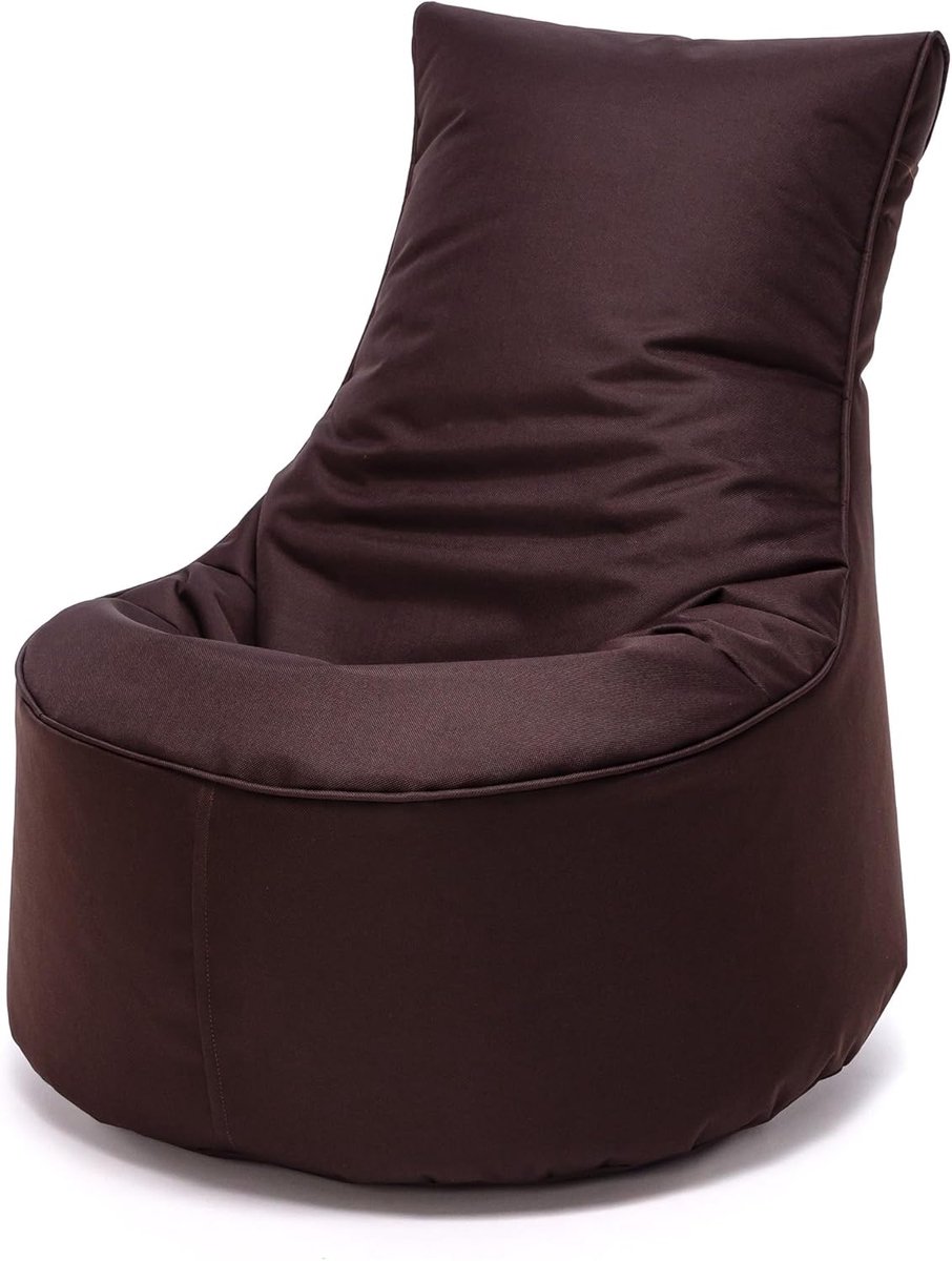 Zitzak - Zitkussen Poef - Binnen en buiten - Ergonomische vulling - 65 x 75 cm - Bruin