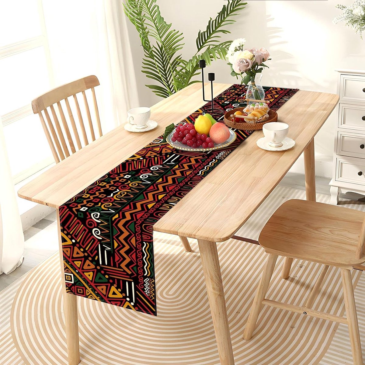 Tafelloper voor Kwanzaa en Afro-Amerikaans Erfgoed Festival Decoratie