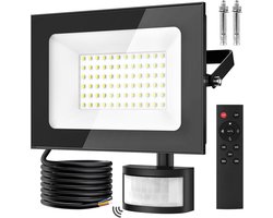 Merk niet opgegeven LED Spot - Buitenlamp Sensor - Tuin Verlichten - Bewegingssensor - 50 Watt - Zwart