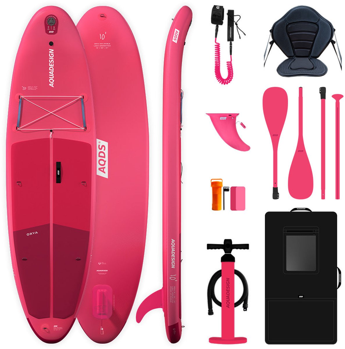Orya 10 Opblaasbaar Supboard En Kajak Pakket - 130 Kg Draagvermogen - Sup En Kajak Set - Inclusief Peddel En Pomp