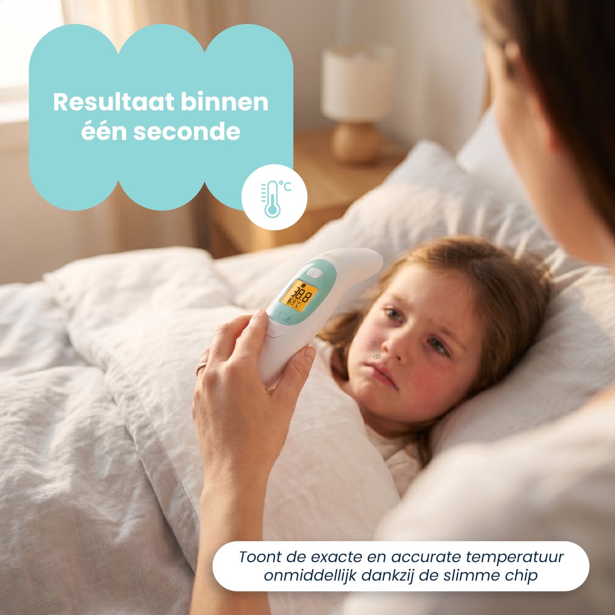 Dutsi Thermometer - Oorthermometer & Voorhoofd Thermometer - Digitale Koortsthermometer voor Baby & Volwassene - Snel & Nauwkeurig - Inclusief batterijen — cadeau in Cadeau-ideeën - foto 7