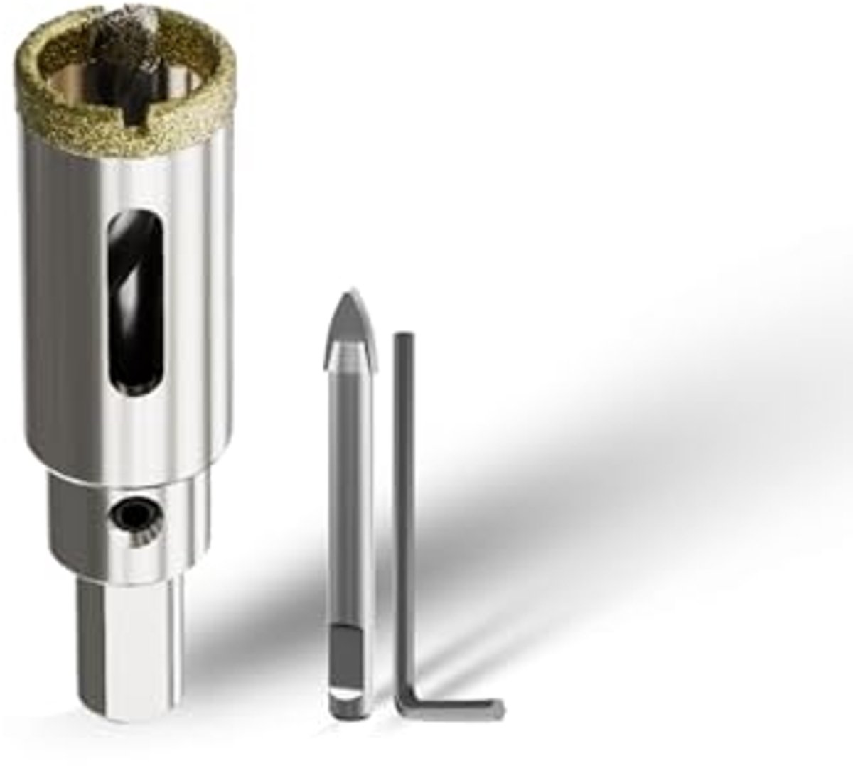 Glasboor - Tegelboor - Gaten Boren - Diamant Gecoat - 18 mm - Zilver