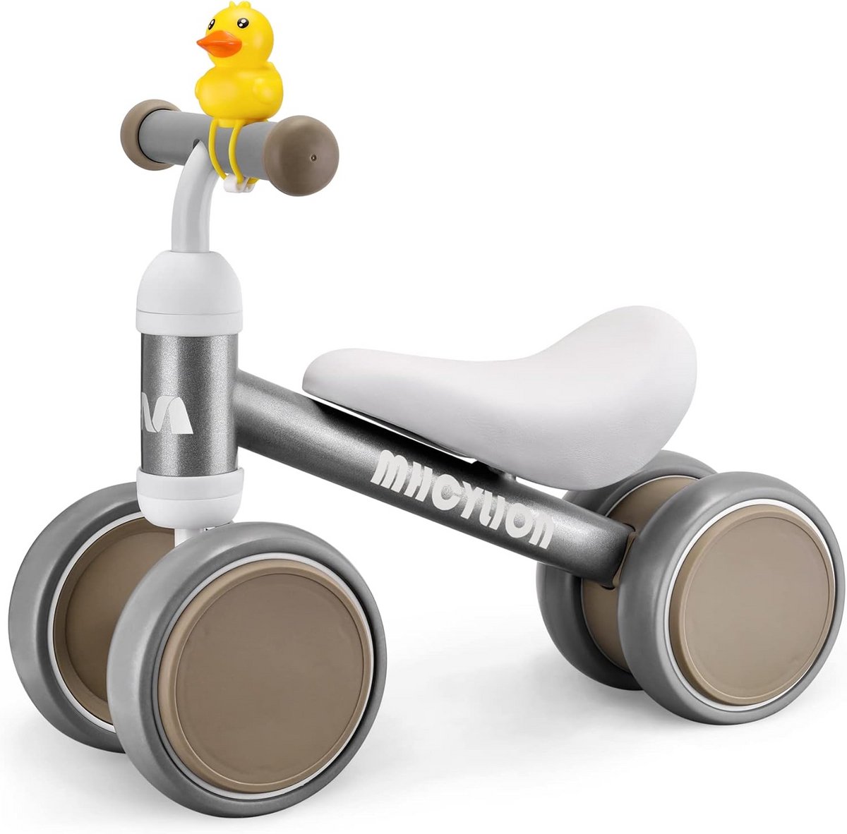 Kinderloopfiets Balansfiets Loopfiets Kinderen Evenwicht Oefenen Stuurbeperking 135 Graden Tot 25 kg Zilver