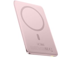 Baseus PicoGo AM41 - Powerbank - Ultra-Slanke 5000mAh - USB-C MagSafe - Roze