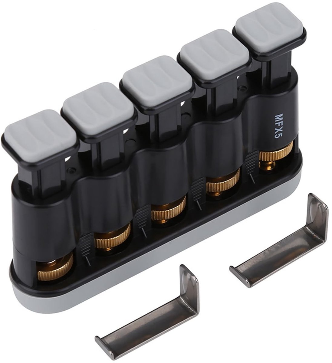 Dailygoods- Vingertrainer Veerstructuur - Handtrainer - Grip Trainer - Vingerkrachtspanningstrainer - Comfortabele Knoppen - Variabele Instellingen - Vingerkrachttrainer