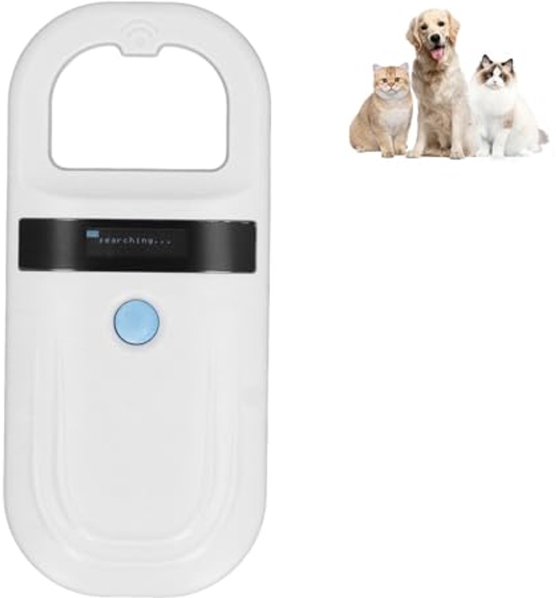 Dierenchip Scanner - ID Lezer - Identificatie Dieren - OLED Display - 15 cm leesafstand - Zwart