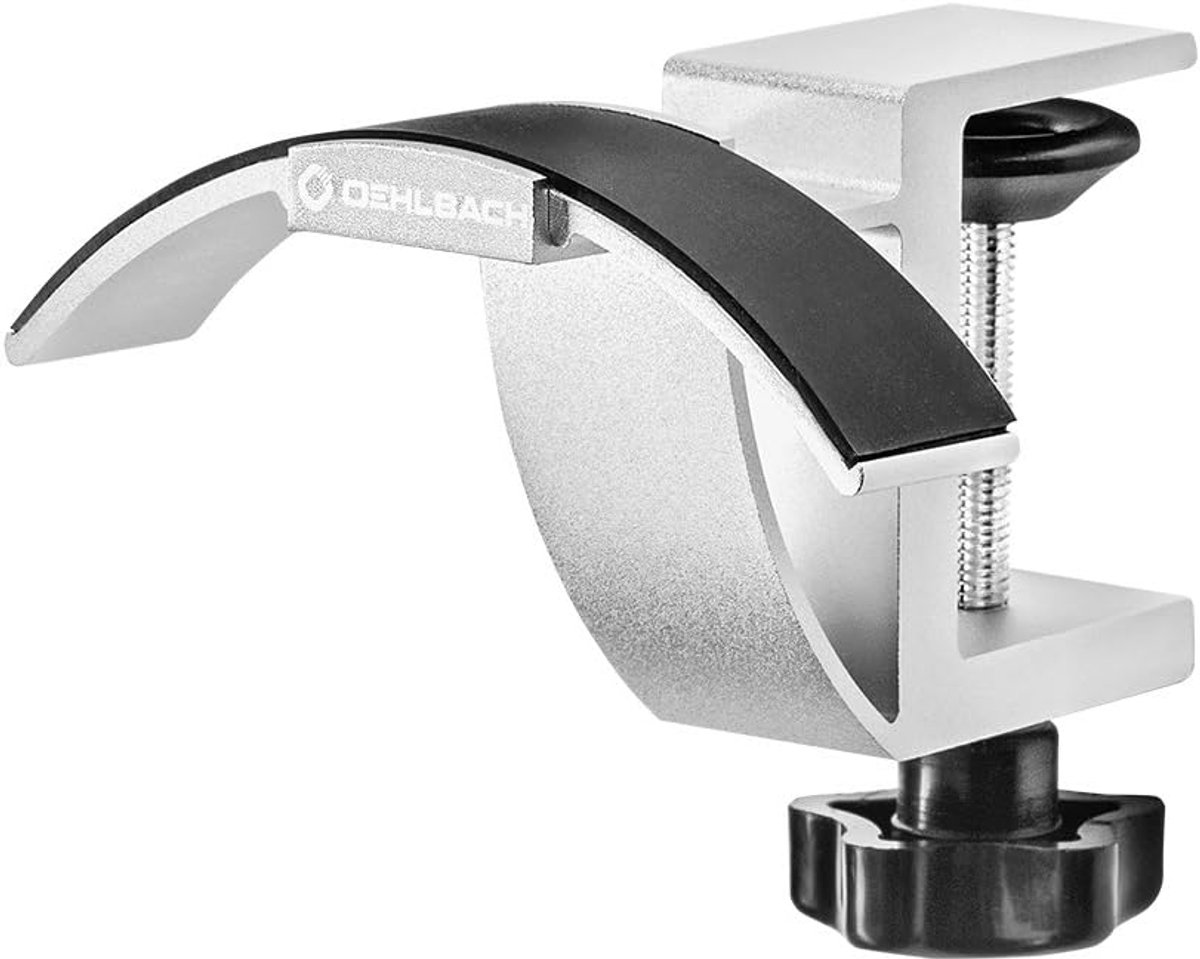 Hoofdtelefoon Standaard Tafelhouder - Geanodiseerd Aluminium - Zilver