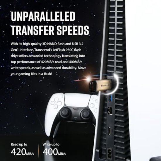 USB Flash Drive - Geheugenstick - Snelle Data Overdracht - Dubbele Poort - 128 GB - Goudkleurig — afbeelding 4