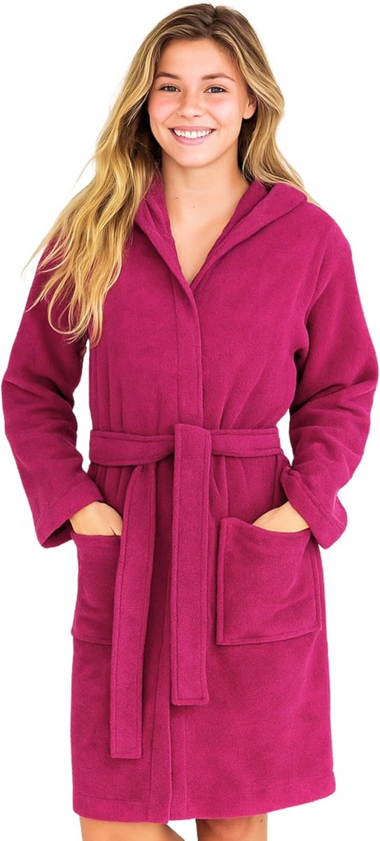Kinderbadjas - Dekenjas - Na het douchen - Met capuchon - 100% Katoen - Terry Cloth