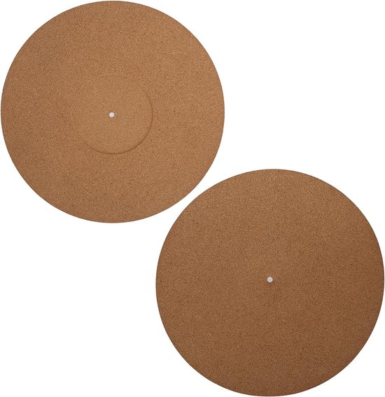 Stringstable Mat,12in Turntable Slipmat Mat Record Pad Soft Cork Anti -static Non-skid Stringstable Slipmat Pad Diameter 295mm — afbeelding 4