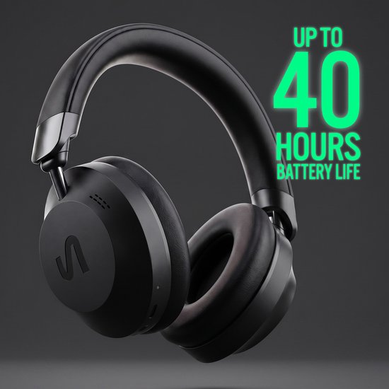 The Next Sound by Tiësto MX41H - Draadloze Over-Ear Koptelefoon met Noise Cancelling - Bluetooth - ANC - 40 uur batterij - Microfoon - Zwart