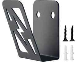 Oplaadkabel Houder - EV Accessoire - Laadkabel Organiseren - Wandmontage Ijzer - 10 x 9 x 7 cm - Zwart