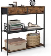 VASAGLE - Console Tafel - Haltafel - Met 2 Lades - Geschikt voor Hal of Woonkamer