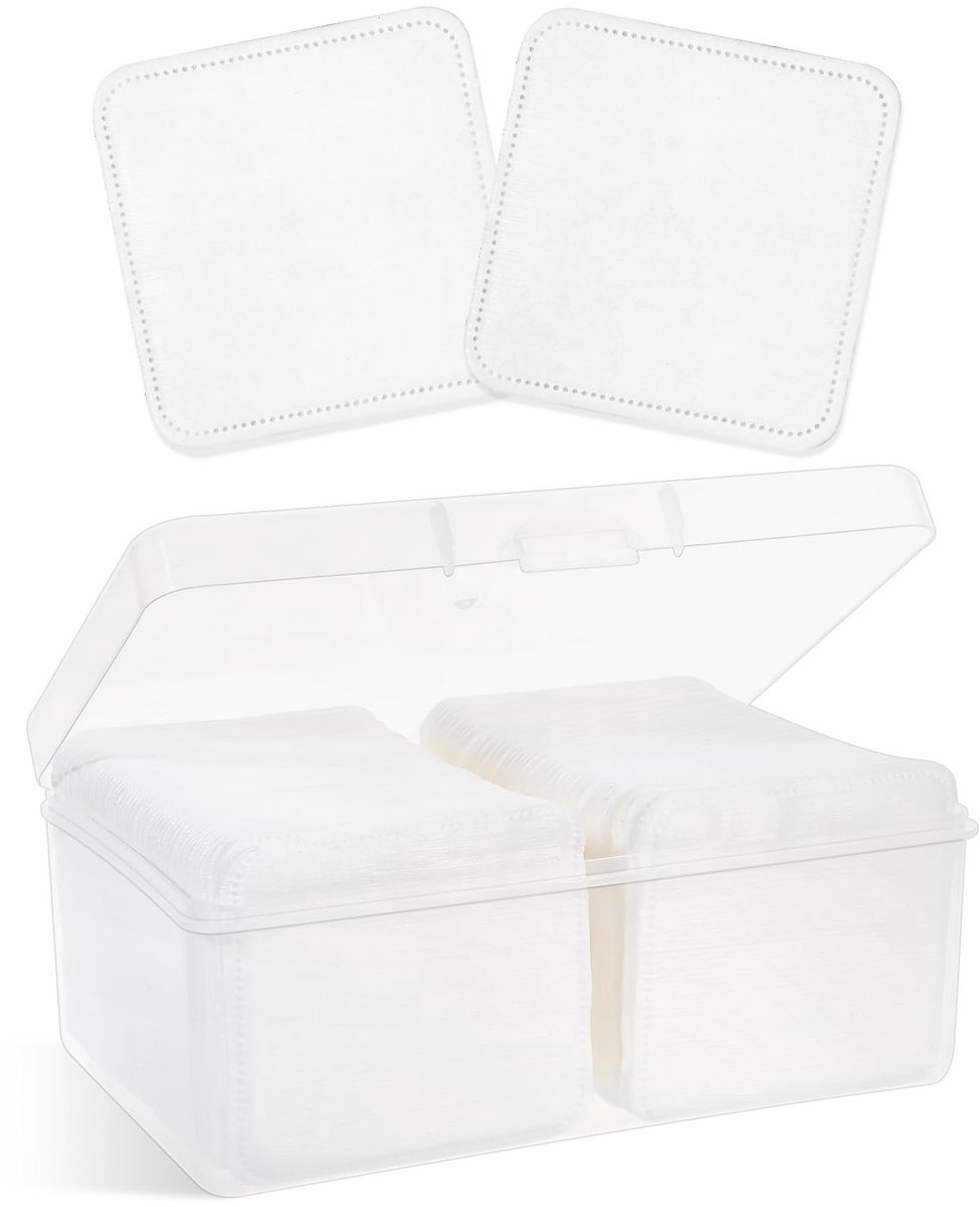 Dailygoods- Wattenpads Hypoallergeen - Drielaagse Wattenschijfjes - Katoenen Make-up Remover Pads - 100 Stuks - 7,5 x 7 cm - Wit