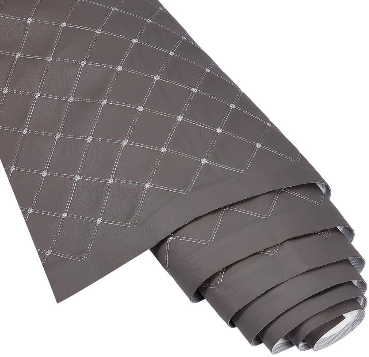 Dailygoods- Bekledingsmateriaal Imitatieleer - Vinyl Schuimstof - Multifunctioneel - 1,6 m Breed - 2 m Lang - 3 mm Dikte - Stof