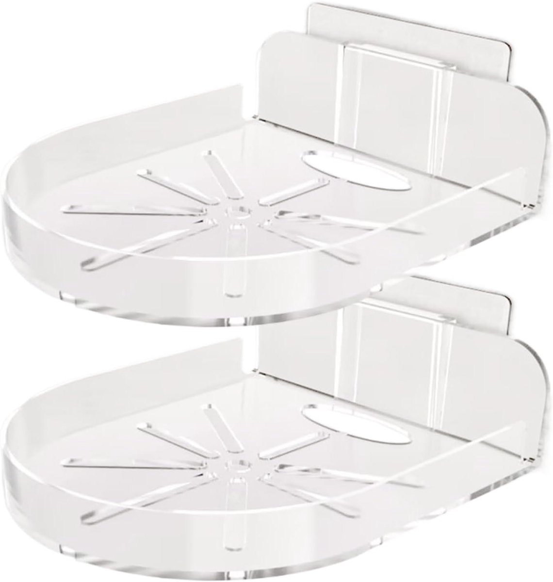 Babyfoon Plank - Beugel Opbergrek - Ruimte Besparen - Zelfklevende Installatie - 12 x 9.5 cm - Wit
