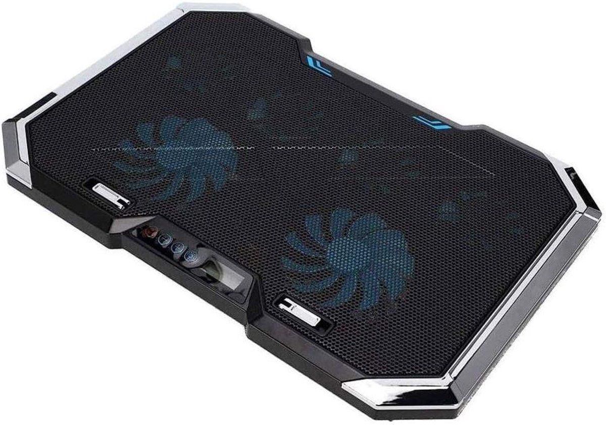 Laptop Koeler - Notebook Cooler - Oververhitting Voorkomen - 6 Verstelbare Fans - Tot 18 Inch - Zwart