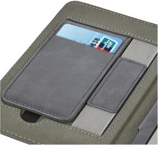 Hoesje compatibel met Kobo Clara Colour/Color 6" eReader 2024 N367, Smart Cover met handriem, standaard met automatische slaapstand en beschermhoes(Dark Blue) van Hoesje  — afbeelding 2