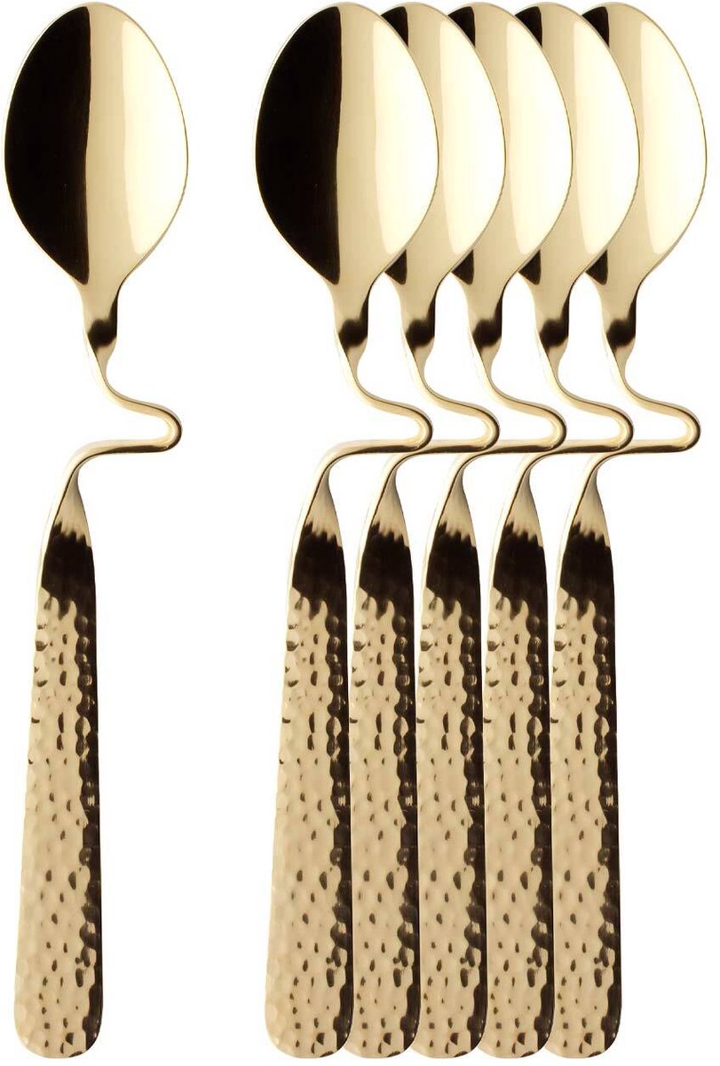 Kaffeelöffel vergoldet NewWave Caffè Spoon 17,5 cm Set van 6