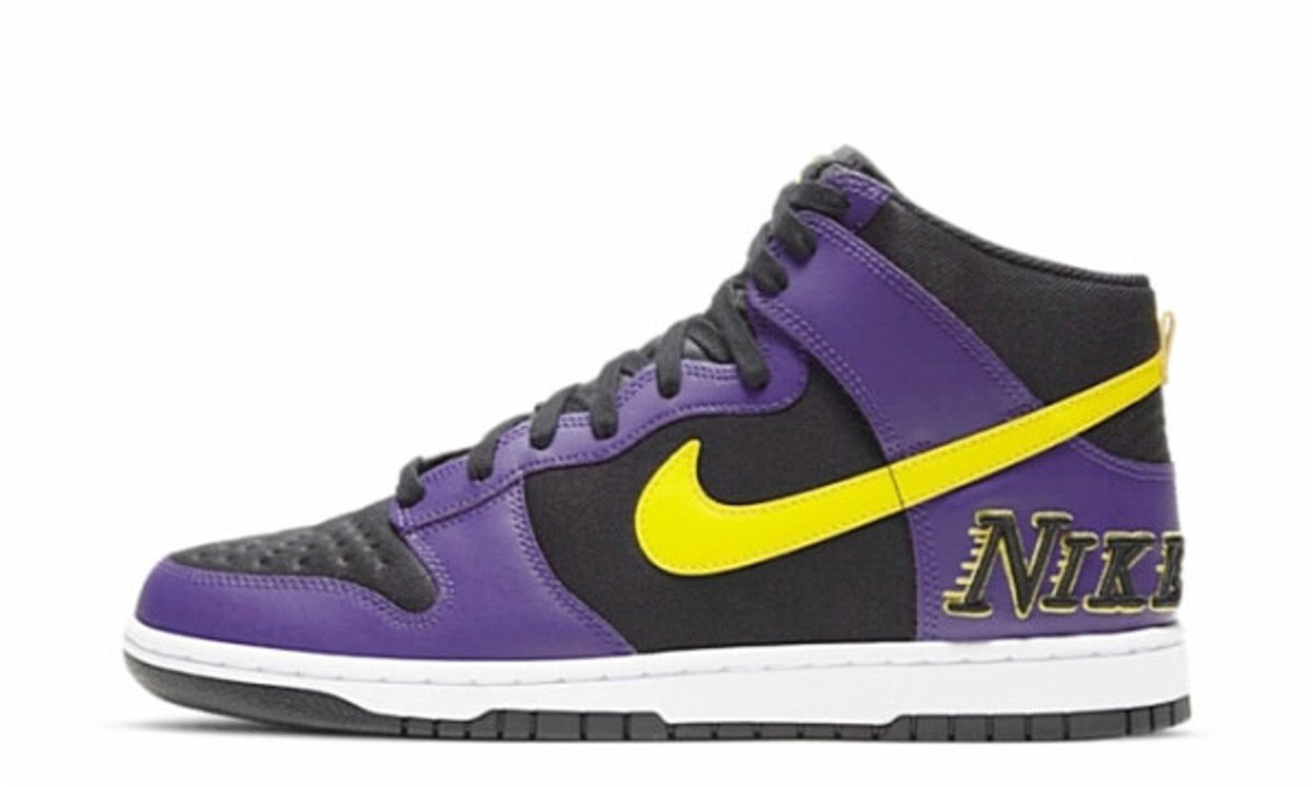 Nike Dunk High EMB ‘Court ‘ Zwart