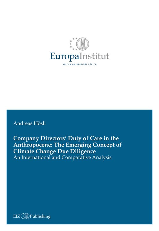Company Directors’ Duty of Care in the Anthropocene: The E ... - cover