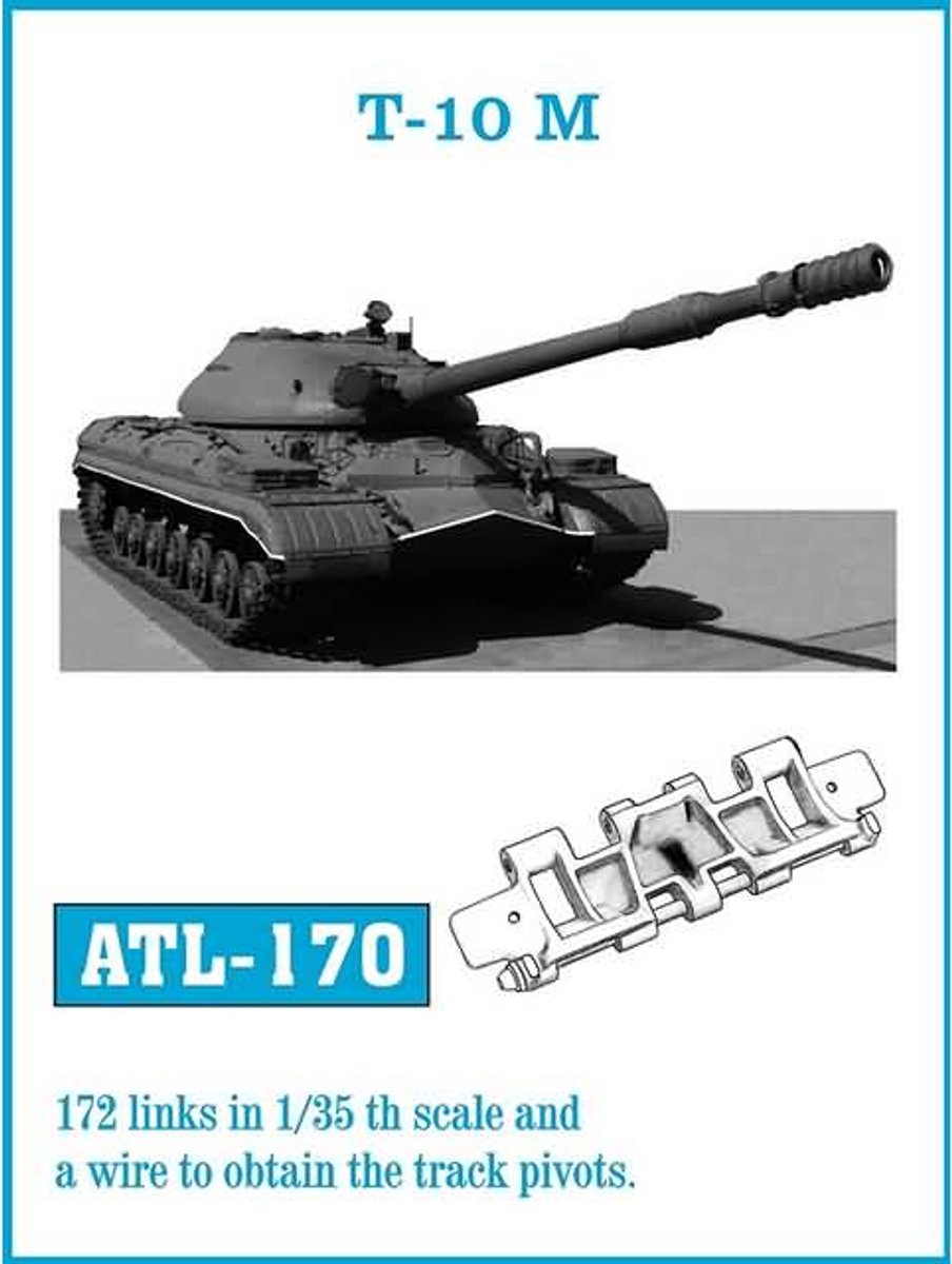 Friul ATL-170 - T-10 M - Metalen Rupsbanden 1:35 - Volledig Zelf Te Monteren