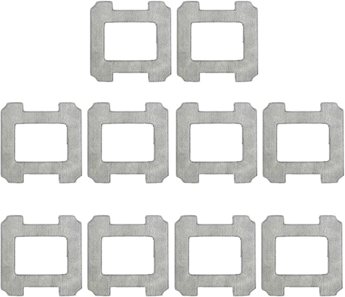 Stofzuiger Mop Pads - Reserveonderdelen Mop - Ramen Schoonmaken - Wasbaar Ontwerp - Set van 2 - Grijs