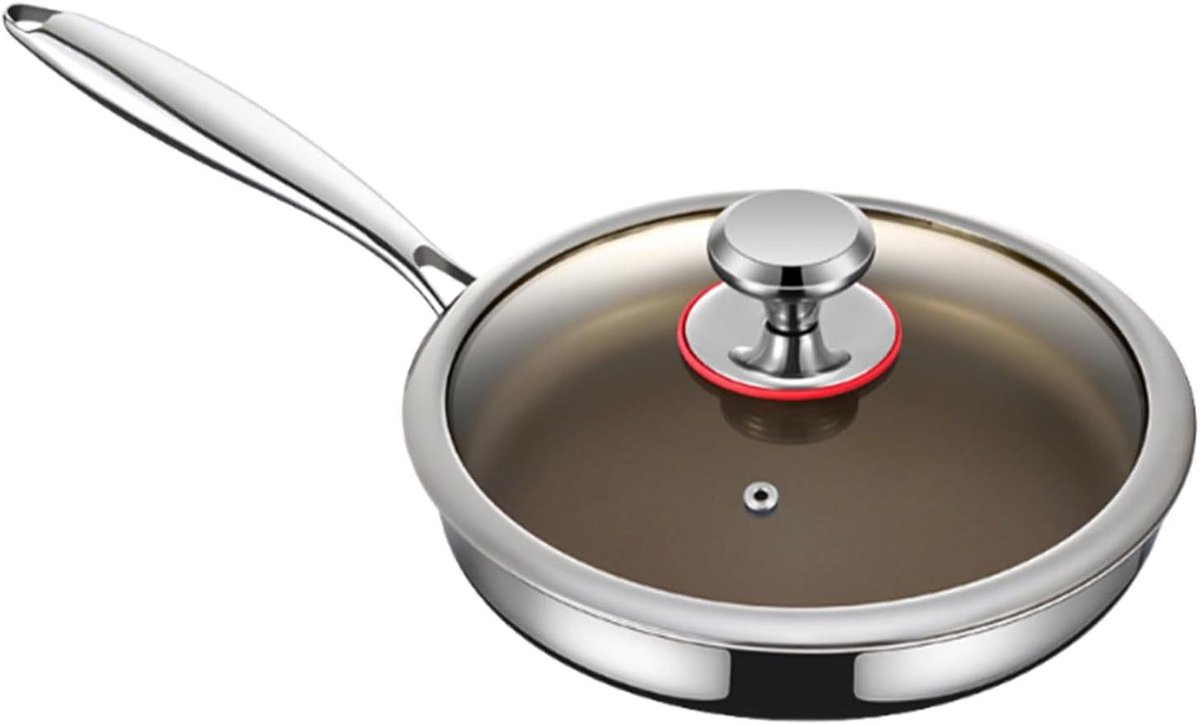 Koekenpan - Anti-aanbak pan - Thuis koken - Titaniumlegering coating - 28 cm - Meerkleurig