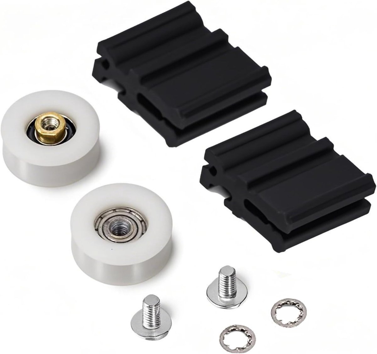 Vervangingswielen voor kasdeuren - 22mm rolletjes voor schuifdeuren, geschikt voor kassen en douchedeuren, duurzame en betrouwbare deurrollers