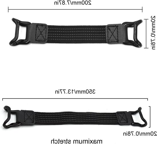 Non-slip elastische band voor tablets en e-readers van 7 tot 11 inch, stevige tablet houder, zwart — afbeelding 5