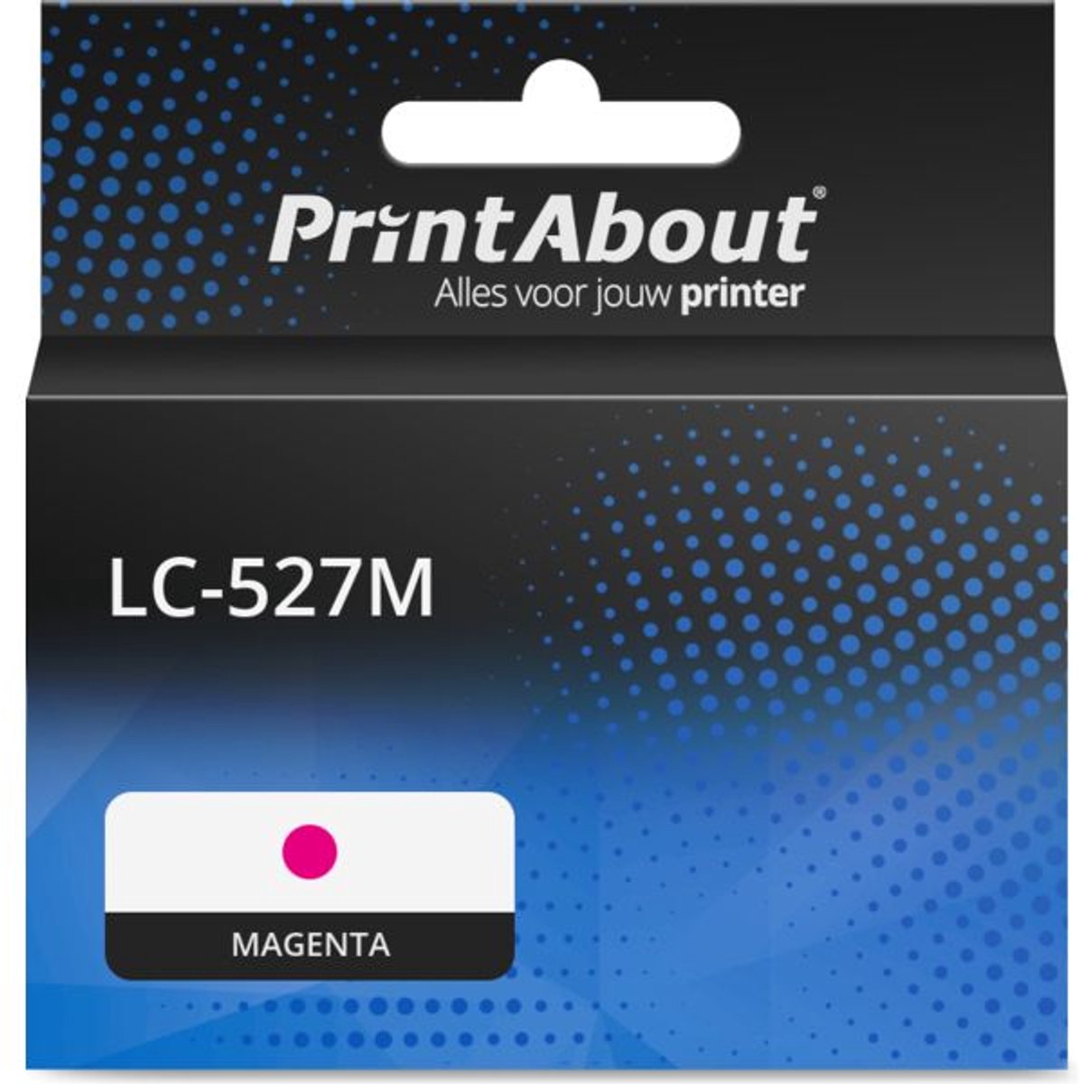 PrintAbout huismerk Inktcartridge LC-527M Magenta geschikt voor Brother