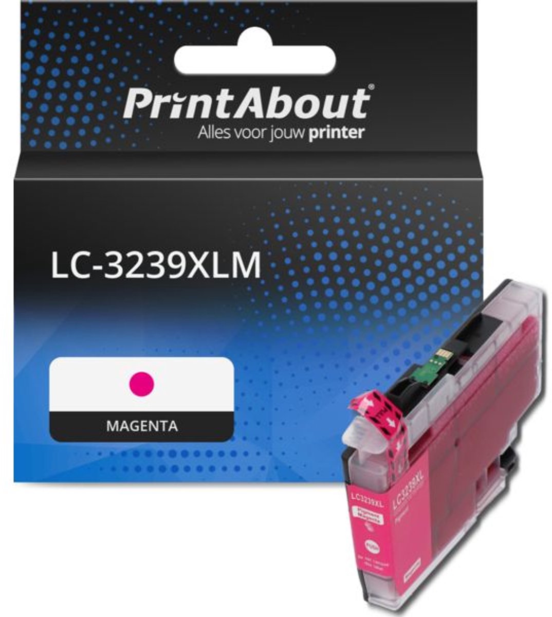 PrintAbout Huismerk Brother LC-3239XLM Inktcartridge Magenta Hoge capaciteit