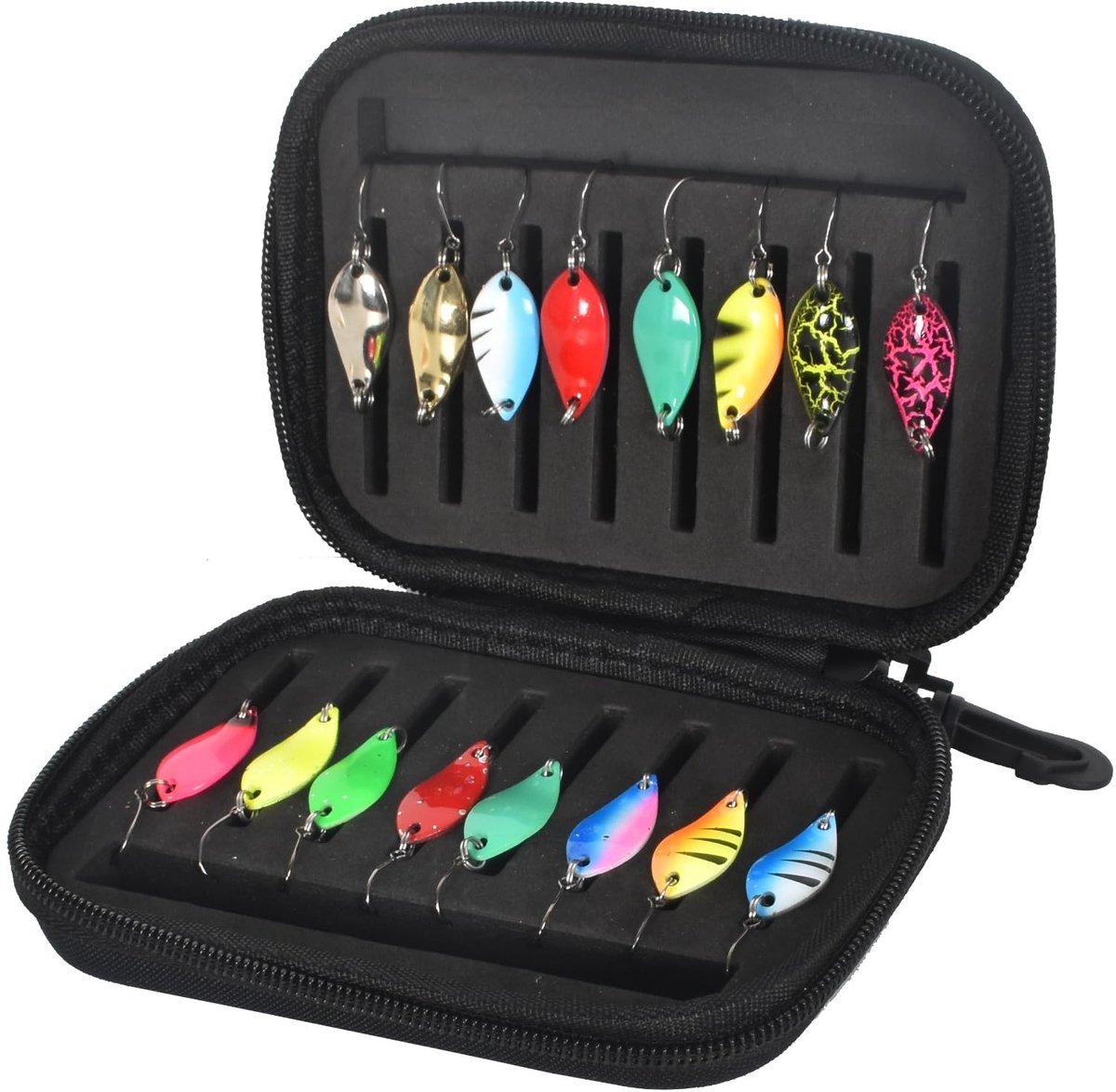 Dailygoods- Kunstaas 170 Stuks - Visaas met Doos - Spinning-Aas - Vis Aasjes - Metaal - Hoge Kwaliteit