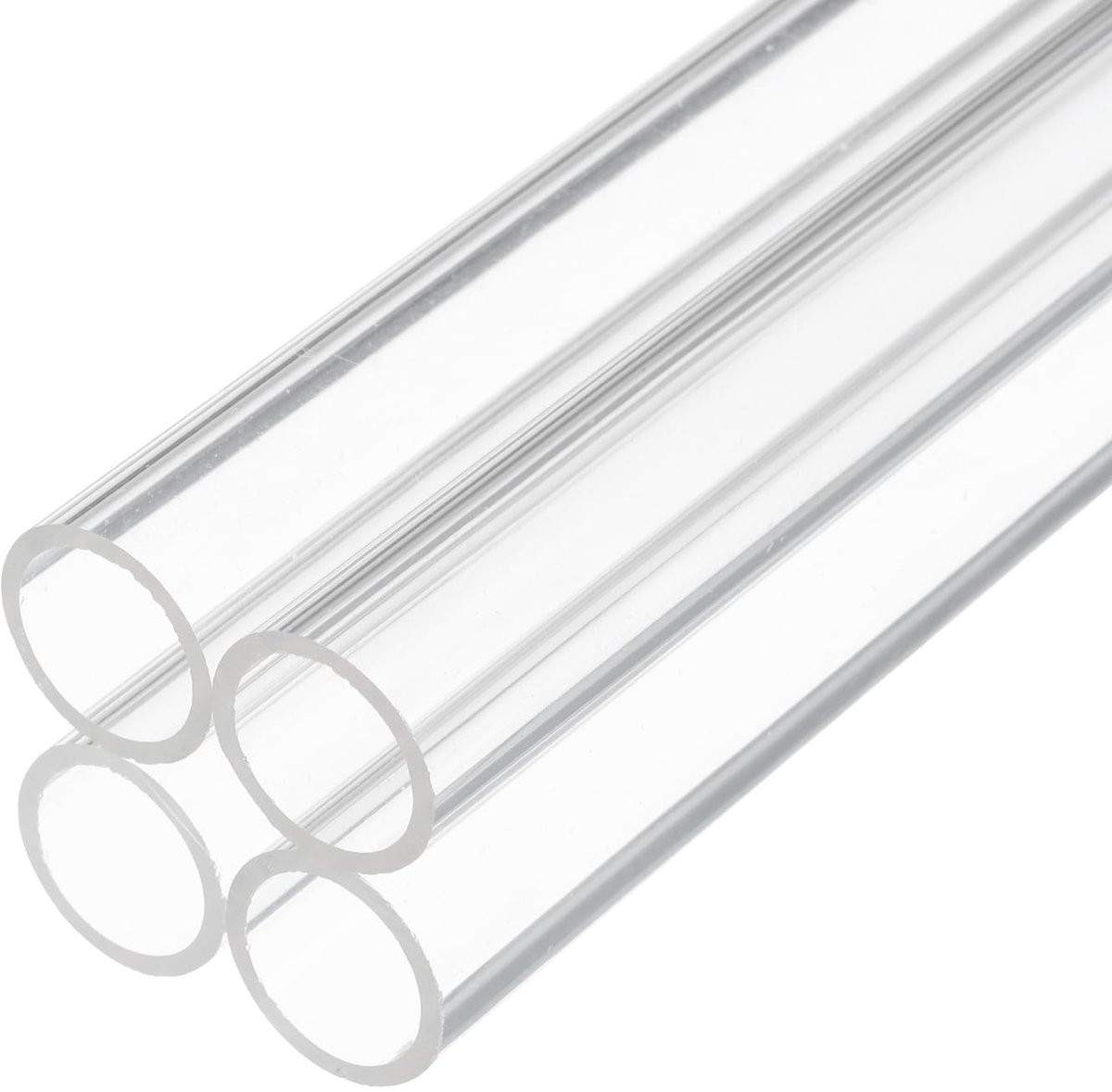 Dailygoods- Plastic Buis 14 Inch - Doorzichtige Acryl Buis - Stijve Buis - 18 mm x 20 mm - 4 Stuks - Weerbestendig en Duurzaam