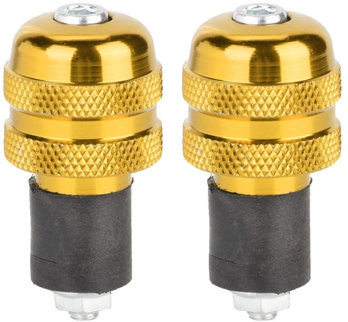 Dailygoods- Handvatten Aluminium - 22mm - Motorfiets - Bar End Pluggen - Accessoire - Duurzaam en eenvoudig te installeren - Motorhandvatten