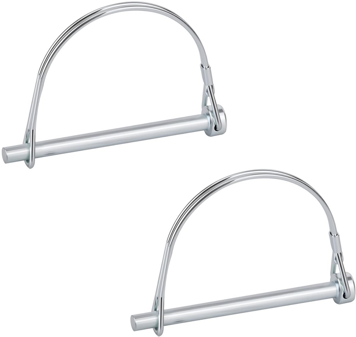Dailygoods- Koppelingpen 6.3x86mm - 2 Stuks - Veiligheidskoppeling - Carbon Staal - Duurzaam - Geschikt voor Aanhangers - Trekhaakpen