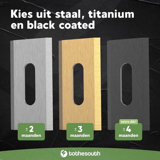 Lames de tondeuse robot universelles Endurance To the South® compatibles avec Gardena, Husqvarna, McCulloch, Yard Force, Segway, Garden Feelings, Cramer, ECOVACS, Ferrex et Florabest - Acier - 18 pièces