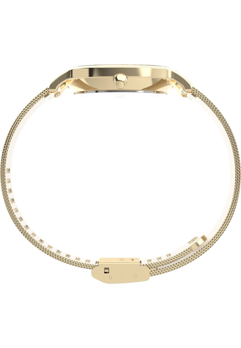 Timex Transcend Quartz Analoog Horloge Gouden Toon Kast: 100% Loodarm Messing | Armband: 100% Roestvrij Staal 34 TW2Y10200AJ, TW2Y10300AJ