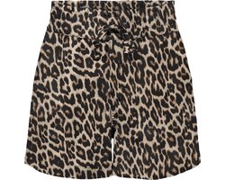 Only Broek Onlaris Life Pull Up Shorts Wvn Cc 15364117 Peyote/chic Leo Dames Maat - S