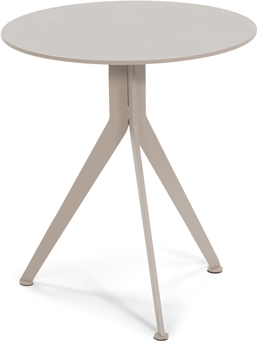 Spinder Design bijzettafel Daley Low - Silky Taupe - Ø 38 - Staal