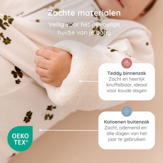 Puckababy 4 seizoenen Slaapzak Baby (6m-2,5y) - 4 Seasons - Lucky Clover