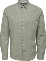 Only & Sons Caiden Solid Overhemd - Herenblouse lange mouw - Swamp