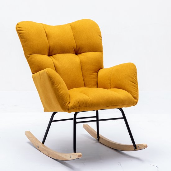 HULALA HOME Velvet Armchair with Thick Backrest, Modern Comfortable Lounge Chair with Golden Legs, Comfortable Reading Chair for the Living Room and Bedroom, Pink | Banken, Fauteuils & Hockers